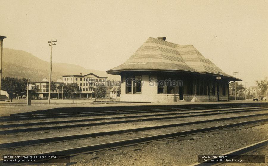 Postcard: Grand Trunk Railroad Station, Gorham, New Hampshire